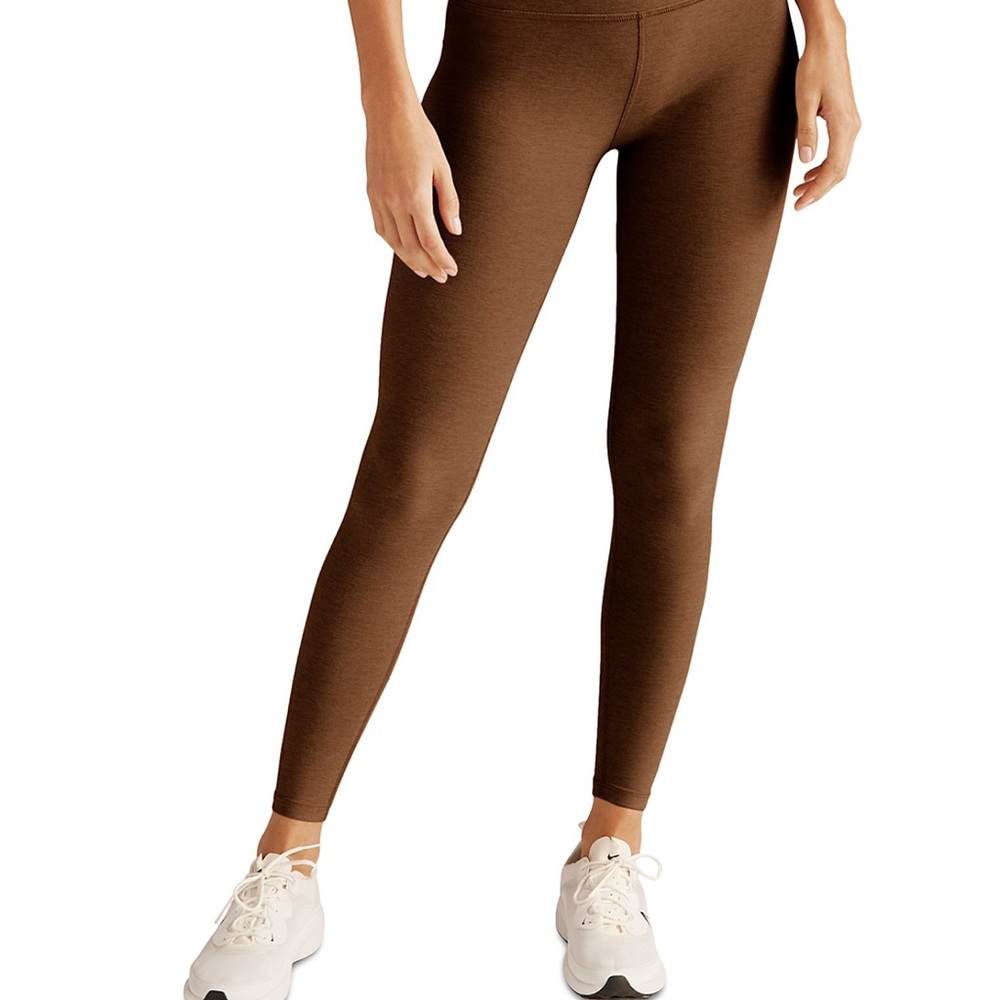 Beyond Yoga Chocolate Brown High-Waisted Leggings